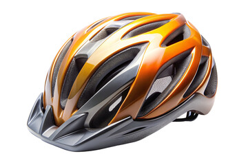 Cycling Helmet on Transparent Background. Perfect for Safety Gear and Equipment Illustrations