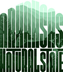 Arkansas vector t-shirt design with white-tailed deer