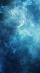 Deep Space Nebula with Glowing Gas and Stars