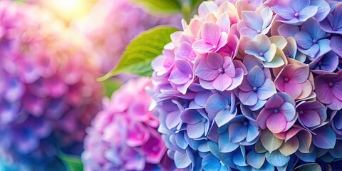 Obraz premium Close up of hydrangea pattern on abstract background, hydrangea, pattern, close up, floral, abstract, texture, design, flower
