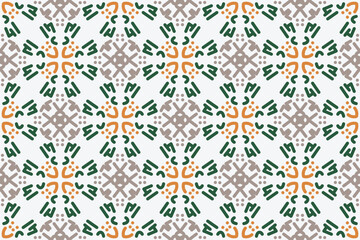 green and yellow luxury vector seamless pattern. Ornament, Traditional, Ethnic, Arabic, Turkish, Indian motifs. Great for fabric and textile, wallpaper, packaging design or any desired idea.