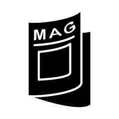 Magazine icon template