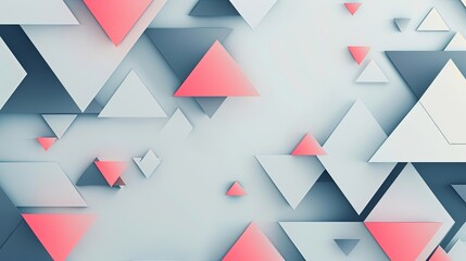 Abstract Geometric Triangle Pattern