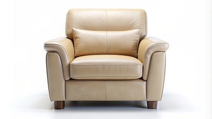 Comfortable armchair isolated on white background, armchair, furniture, cozy, interior, design, white, home, living room