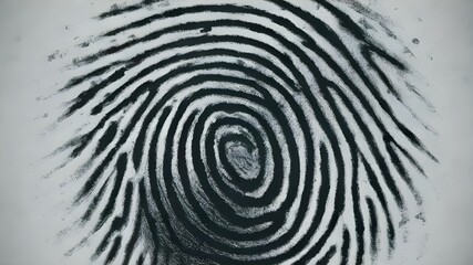 A fingerprint revealing intricate and unique swirls and patterns. 