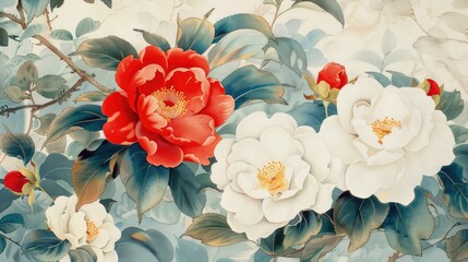 Flower from Japan called Camellia