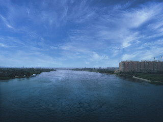 Fototapeta premium Egyptian Nile River in Maadi city