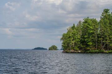 Lake Rainy in the Voyaguer National Park tour of the Boreal forest covered islands