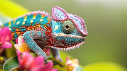 Obraz premium Chameleon in its Natural Habitat