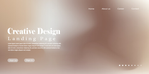 Landing page template for your website with a modern and trendy background. Abstract dynamic, modern, futuristic, multi colored, simple for website template background