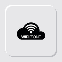 Wi-fi zone icon Connection symbol Vector