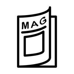 Magazine icon template