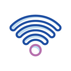 Wi-fi zone icon Connection symbol Vector