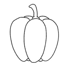 illustration of a pumpkin, colouring pumpkin