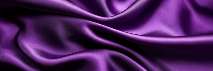 Fototapeta premium Abstract smooth violet silk background forming soft waves