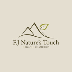 F.J Nature&rsquo;s Touch, , logo design, minimalist logo, unique logo, logo maker, creative logo, brand identity