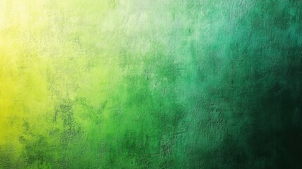 Obraz premium Emerald Dusk Canvas: A textured canvas melts from sunlit lime to deep emerald, evoking a tropical sunset or lush forest canopy. 