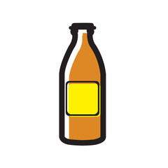 Isolated bottle beer icon Vector