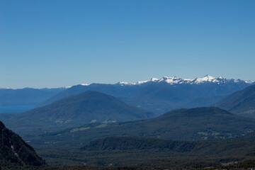 A landscape in the mountains