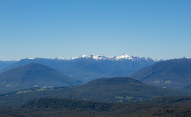 A landscape in the mountains