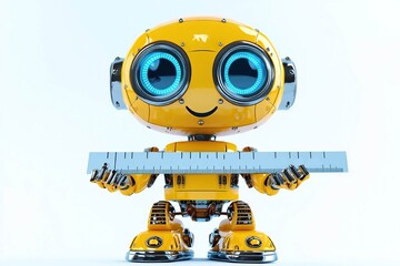 Robot with a ruler 