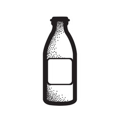 Isolated bottle beer sketch icon Vector