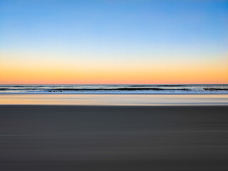 A Gradient Sunset at the Beach