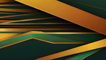 orange yellow gold and green background overlap dimension modern lines stripes bar design for text and message website design , vector. Generative AI