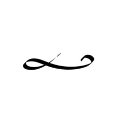 curly divider ornament