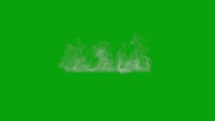 Steam from hot food, tea, soup, coffee or similar, on green screen and seamlessly looping so you can make any duration and have a transparent background, 4k 25p. Perfect for yor tool kit!
