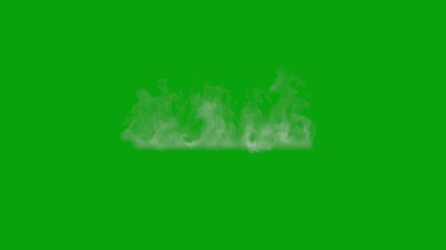 Steam from hot food, tea, soup, coffee or similar, on green screen and seamlessly looping so you can make any duration and have a transparent background, 4k 25p. Perfect for yor tool kit!