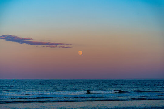 Sunset on the beach 