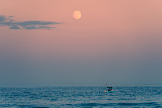 Sunset on the beach 