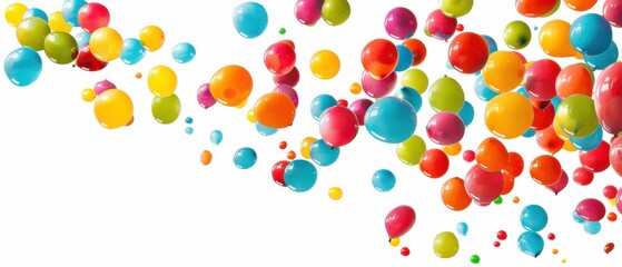 Colorful Floating Balloons