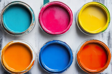 Fototapeta premium Low VOC Paint Options with Vibrant Colors for Eco Friendly Projects