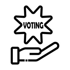 voting Line Icon