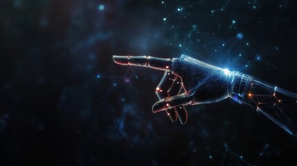 harmonious interaction finger AI robot metallic finger circuits