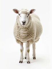 Fototapeta premium sheep isolated on white background