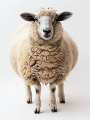Obraz premium sheep isolated on white background