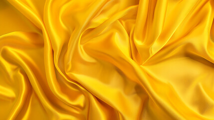 Fototapeta premium Realistic yellow silk background