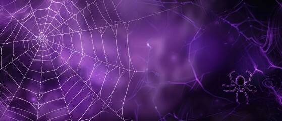 Purple Spider Web