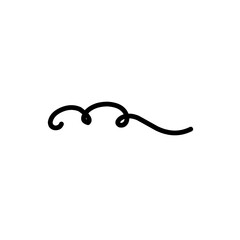 curly line text divider