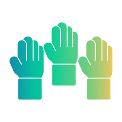 Obraz premium democracy Gradient icon