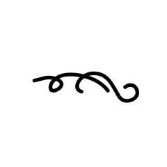 curly line text divider