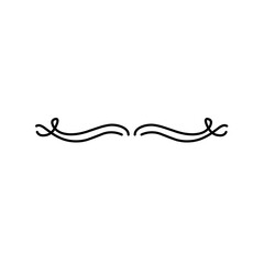 curly line text divider
