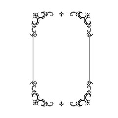 rectangular floral frame