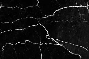 Marble dark black texture with white vein seamless patterns abstract  background