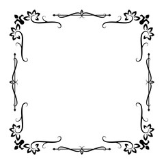 Square Vintage Frame Border Set