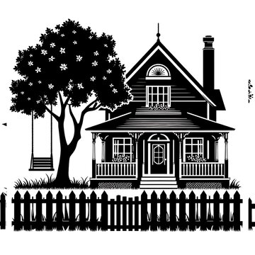 recommend clip art: church and tree