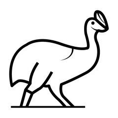 cassowary Line Icon
